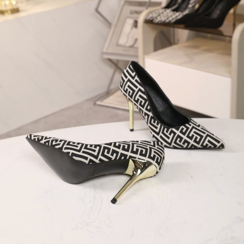 Replica Balmain High-Heeled Shoes For Women #1140147 $82.00 USD for Wholesale