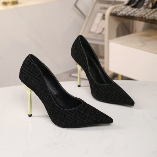 Replica Balmain High-Heeled Shoes For Women #1140148 $82.00 USD for Wholesale