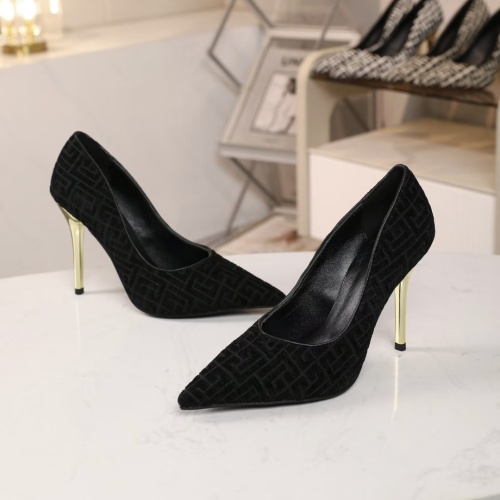 Replica Balmain High-Heeled Shoes For Women #1140148 $82.00 USD for Wholesale