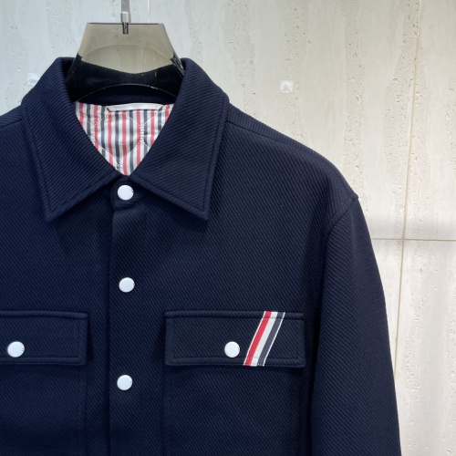 Replica Thom Browne Jackets Long Sleeved For Men #1140923 $135.00 USD for Wholesale