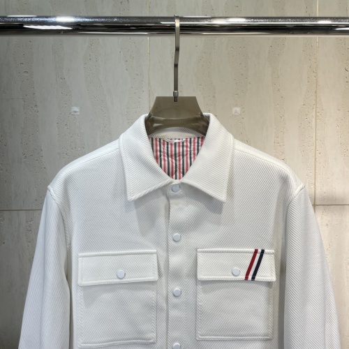 Replica Thom Browne Jackets Long Sleeved For Men #1140924 $135.00 USD for Wholesale