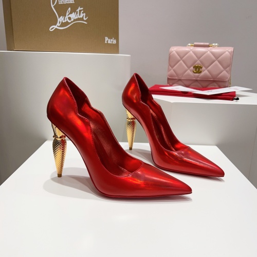 Replica Christian Louboutin High-heeled shoes For Women #1140991 $122.00 USD for Wholesale