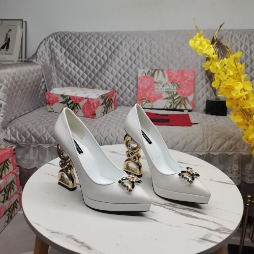 Replica Dolce &amp; Gabbana D&amp;G High-Heeled Shoes For Women #1141189, $160.00 USD, [ITEM#1141189], Replica Dolce &amp; Gabbana D&amp;G High-Heeled Shoes outlet from China