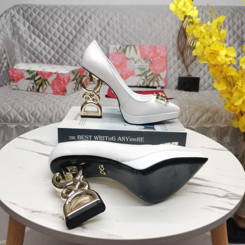 Replica Dolce & Gabbana D&G High-Heeled Shoes For Women #1141189 $160.00 USD for Wholesale