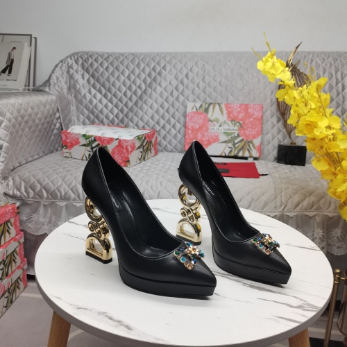 Replica Dolce &amp; Gabbana D&amp;G High-Heeled Shoes For Women #1141190, $160.00 USD, [ITEM#1141190], Replica Dolce &amp; Gabbana D&amp;G High-Heeled Shoes outlet from China