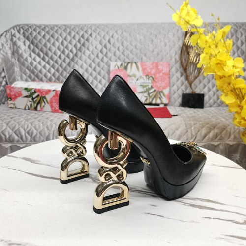 Replica Dolce & Gabbana D&G High-Heeled Shoes For Women #1141190 $160.00 USD for Wholesale
