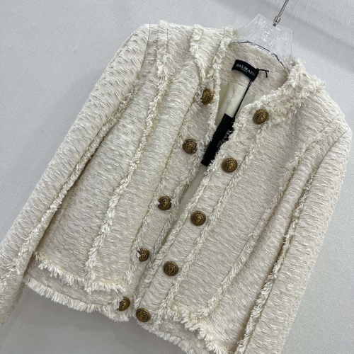 Replica Balmain Jackets Long Sleeved For Women #1141270 $150.00 USD for Wholesale