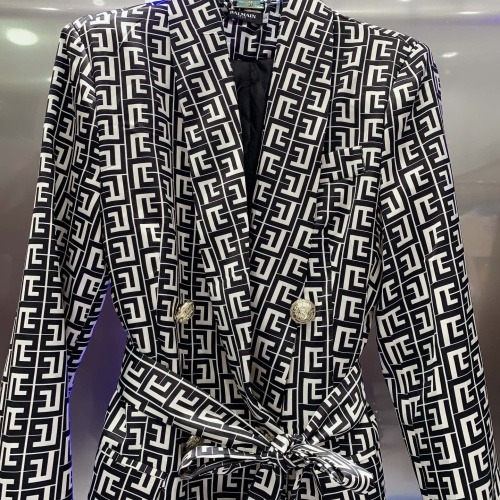 Replica Balmain Jackets Long Sleeved For Women #1141328 $98.00 USD for Wholesale