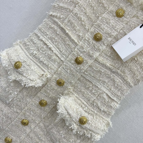 Replica Balmain Dresses Sleeveless For Women #1141382 $122.00 USD for Wholesale