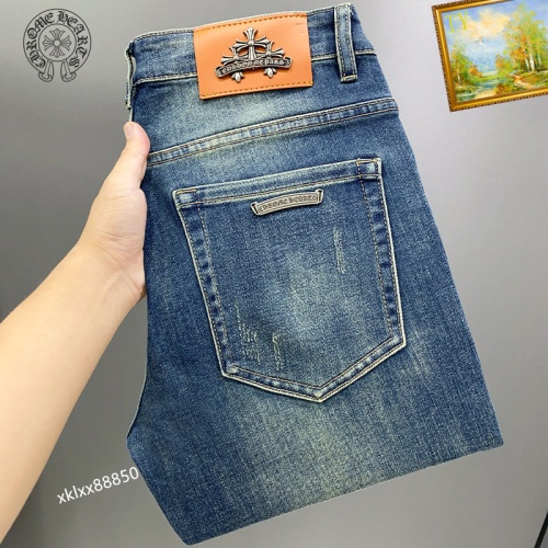 Replica Chrome Hearts Jeans For Men #1141821, $48.00 USD, [ITEM#1141821], Replica Chrome Hearts Jeans outlet from China
