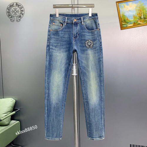 Replica Chrome Hearts Jeans For Men #1141821 $48.00 USD for Wholesale