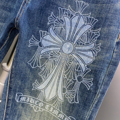 Replica Chrome Hearts Jeans For Men #1141822 $48.00 USD for Wholesale