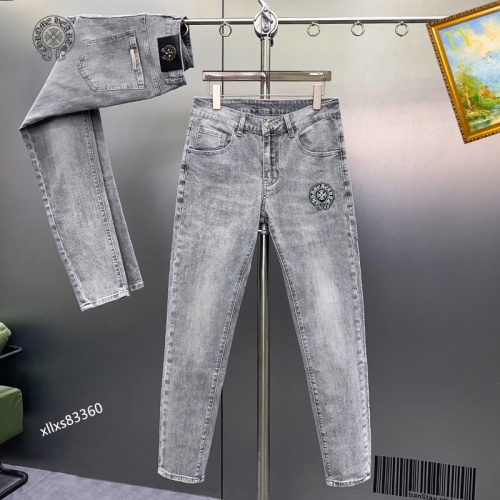 Replica Chrome Hearts Jeans For Men #1141851 $48.00 USD for Wholesale