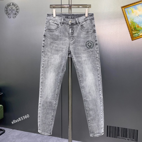 Replica Chrome Hearts Jeans For Men #1141851 $48.00 USD for Wholesale