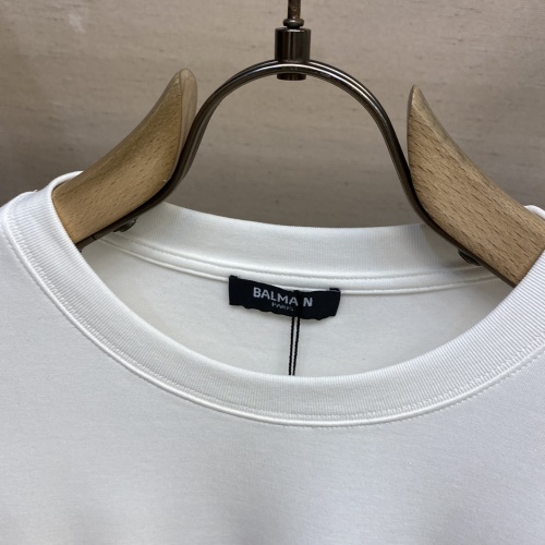Replica Balmain T-Shirts Long Sleeved For Unisex #1141971 $88.00 USD for Wholesale