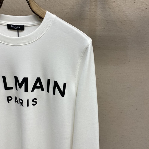 Replica Balmain T-Shirts Long Sleeved For Unisex #1141971 $88.00 USD for Wholesale