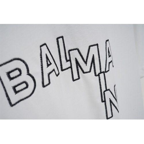 Replica Balmain T-Shirts Short Sleeved For Unisex #1142296 $32.00 USD for Wholesale
