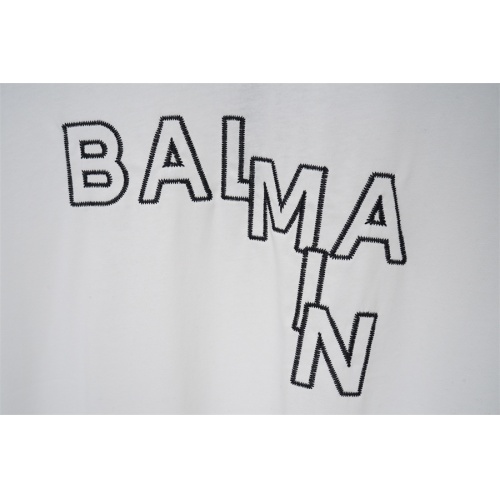 Replica Balmain T-Shirts Short Sleeved For Unisex #1142296 $32.00 USD for Wholesale