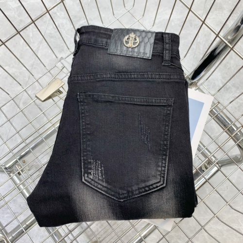 Replica Philipp Plein PP Jeans For Men #1142431 $52.00 USD for Wholesale