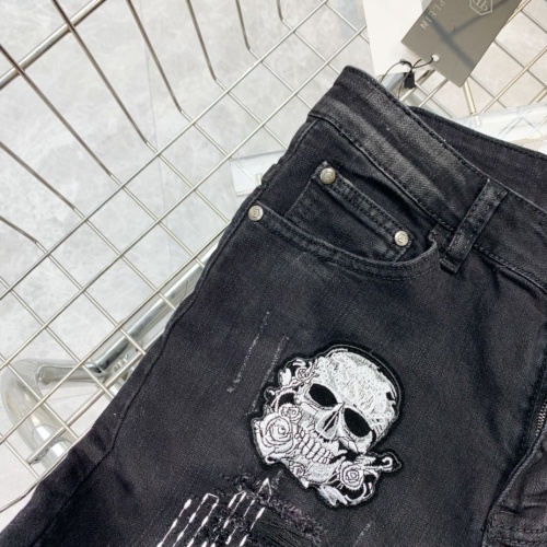 Replica Philipp Plein PP Jeans For Men #1142431 $52.00 USD for Wholesale