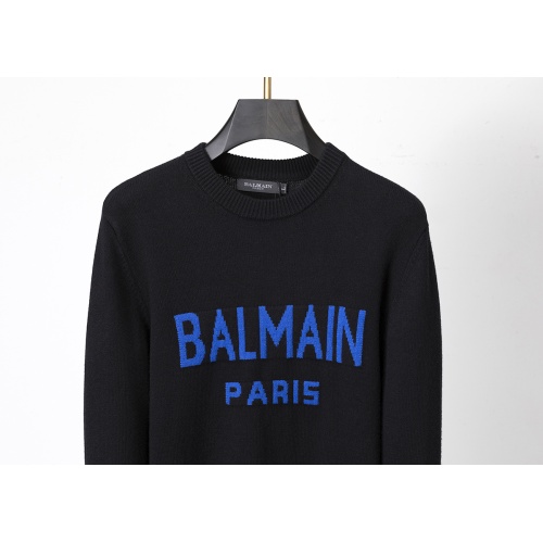 Replica Balmain Sweaters Long Sleeved For Men #1142444 $45.00 USD for Wholesale
