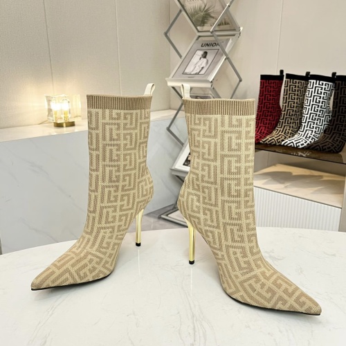 Replica Balmain Boots For Women #1143835 $96.00 USD for Wholesale