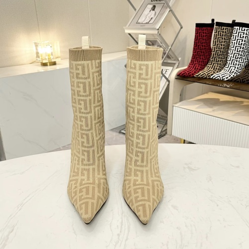 Replica Balmain Boots For Women #1143835 $96.00 USD for Wholesale