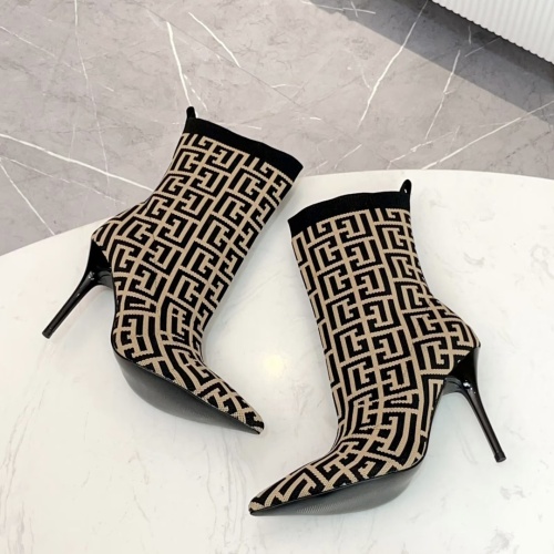 Replica Balmain Boots For Women #1143837 $96.00 USD for Wholesale