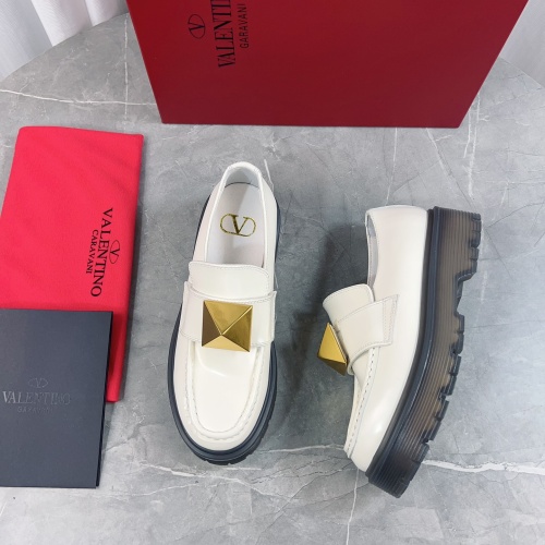 Replica Valentino Leather Shoes For Women #1143843, $122.00 USD, [ITEM#1143843], Replica Valentino Leather Shoes outlet from China