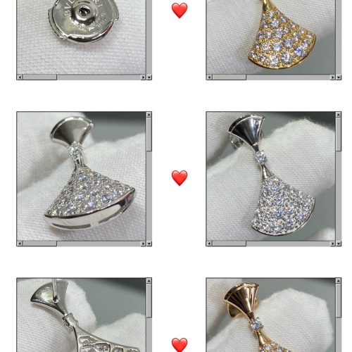 Replica Bvlgari Earrings For Women #1145124 $52.00 USD for Wholesale