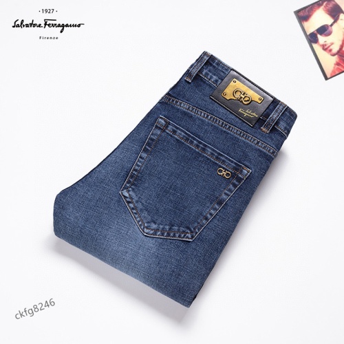 Replica Salvatore Ferragamo Jeans For Men #1147304, $42.00 USD, [ITEM#1147304], Replica Salvatore Ferragamo Jeans outlet from China