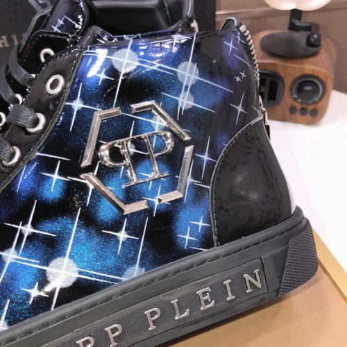 Replica Philipp Plein PP High Tops Shoes For Men #1148186 $88.00 USD for Wholesale