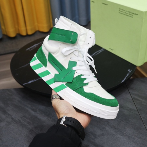 Replica Off-White High Tops Shoes For Men #1148584 $105.00 USD for Wholesale