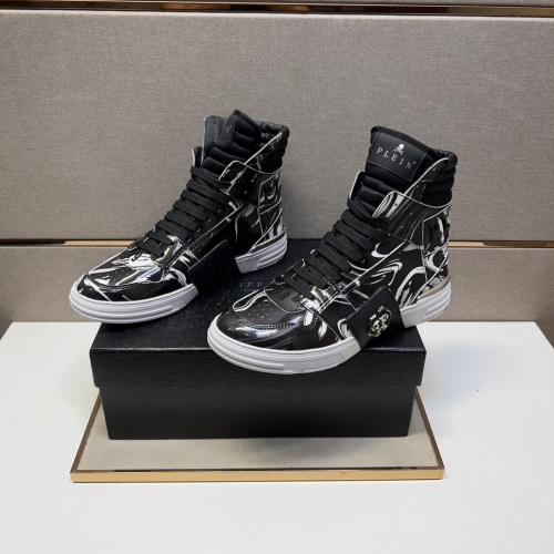 Replica Philipp Plein PP High Tops Shoes For Men #1148769, $122.00 USD, [ITEM#1148769], Replica Philipp Plein PP High Tops Shoes outlet from China