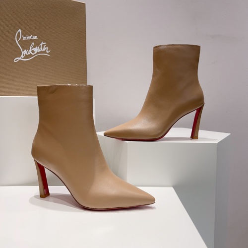 Replica Christian Louboutin Boots For Women #1149970 $158.00 USD for Wholesale