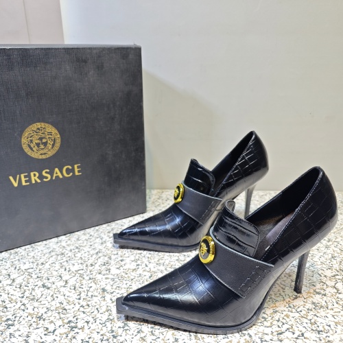 Replica Versace High-Heeled Shoes For Women #1150190, $130.00 USD, [ITEM#1150190], Replica Versace High-Heeled Shoes outlet from China