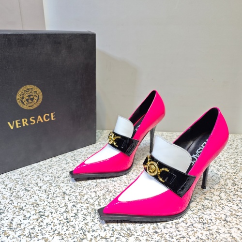 Replica Versace High-Heeled Shoes For Women #1150200, $130.00 USD, [ITEM#1150200], Replica Versace High-Heeled Shoes outlet from China