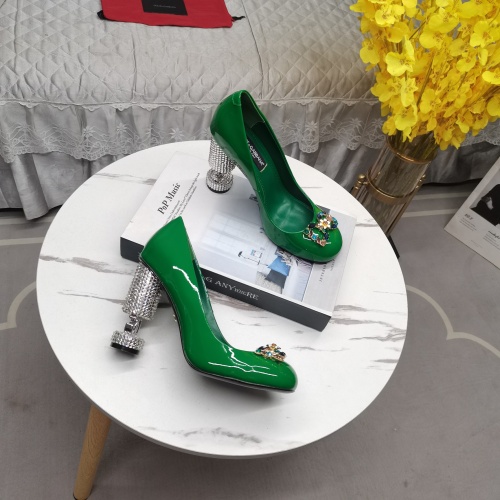 Replica Dolce & Gabbana D&G High-Heeled Shoes For Women #1150518 $162.00 USD for Wholesale