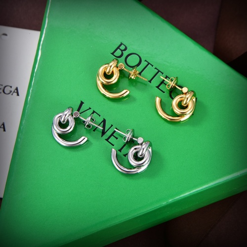 Replica Bottega Veneta Earrings For Women #1153157 $25.00 USD for Wholesale