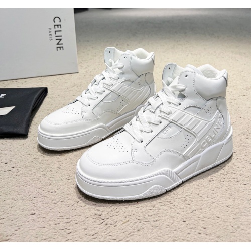 Replica Celine High Top Shoes For Women #1155444, $80.00 USD, [ITEM#1155444], Replica Celine High Top Shoes outlet from China