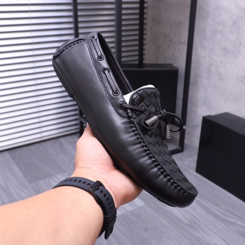 Replica Bottega Veneta BV Leather Shoes For Men #1155456 $88.00 USD for Wholesale