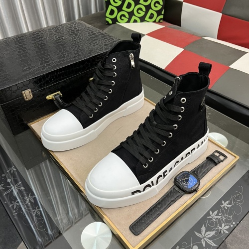 Replica D&G High Top Shoes For Men #1155566 $82.00 USD for Wholesale