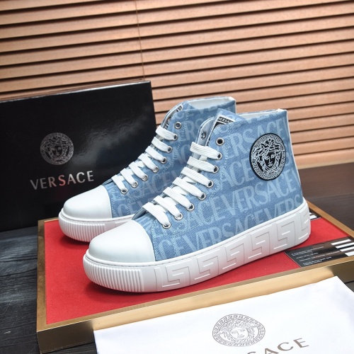 Replica Versace High Tops Shoes For Men #1155638, $85.00 USD, [ITEM#1155638], Replica Versace High Tops Shoes outlet from China