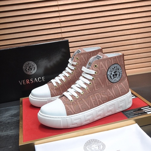Replica Versace High Tops Shoes For Men #1155639, $85.00 USD, [ITEM#1155639], Replica Versace High Tops Shoes outlet from China