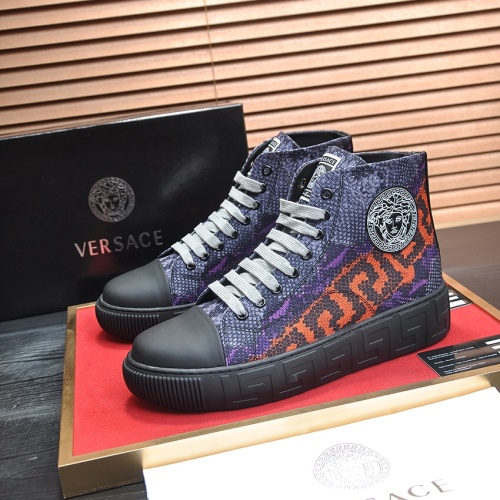Replica Versace High Tops Shoes For Men #1155642, $85.00 USD, [ITEM#1155642], Replica Versace High Tops Shoes outlet from China