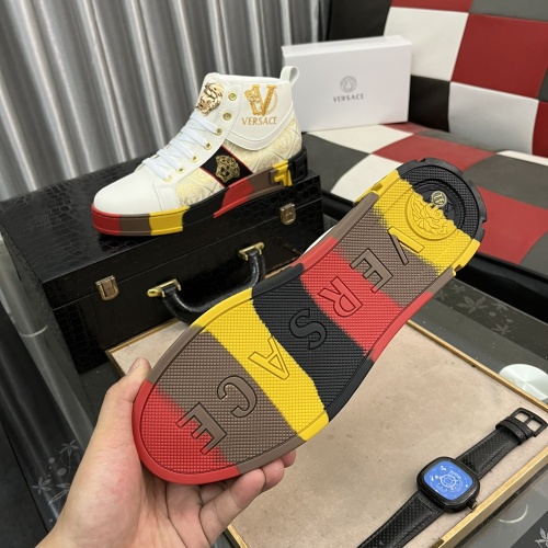 Replica Versace High Tops Shoes For Men #1155643 $80.00 USD for Wholesale