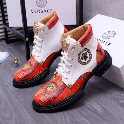 Replica Versace Boots For Men #1155678 $82.00 USD for Wholesale