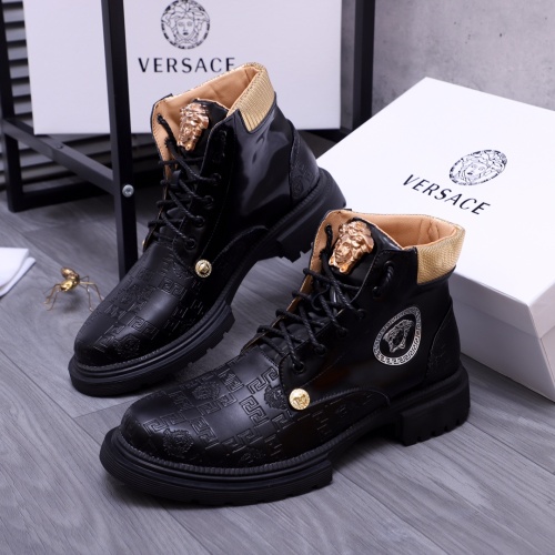 Replica Versace Boots For Men #1155683, $82.00 USD, [ITEM#1155683], Replica Versace Boots outlet from China