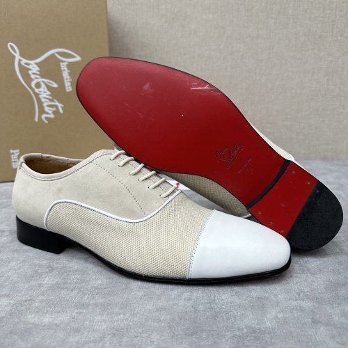 Replica Christian Louboutin Leather Shoes For Men #1155692 $180.00 USD for Wholesale