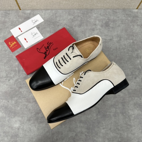 Replica Christian Louboutin Leather Shoes For Men #1155693, $180.00 USD, [ITEM#1155693], Replica Christian Louboutin Leather Shoes outlet from China